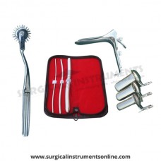 Hegar uterine dilator 3 pieces set,3-4, 5-6, 13-14, pinwheel, grave large, collin 3pcs